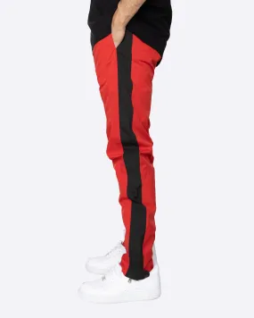 EPTM NYLON BASIC TRACK PANTS-RED/BLACK