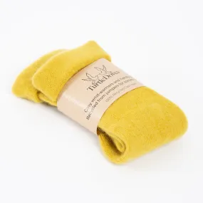 Mustard Cashmere Fingerless Gloves