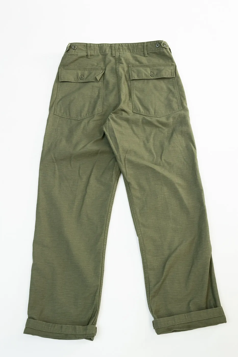 01-V5002-77 - Fatigue Pants Reverse Sateen - Vintage Fit - Dark Olive