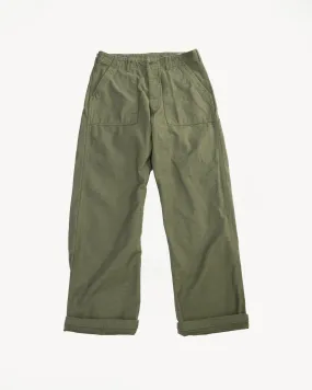 01-V5002-77 - Fatigue Pants Reverse Sateen - Vintage Fit - Dark Olive