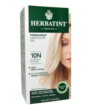 10N Platinum Blonde Hair Color Gel