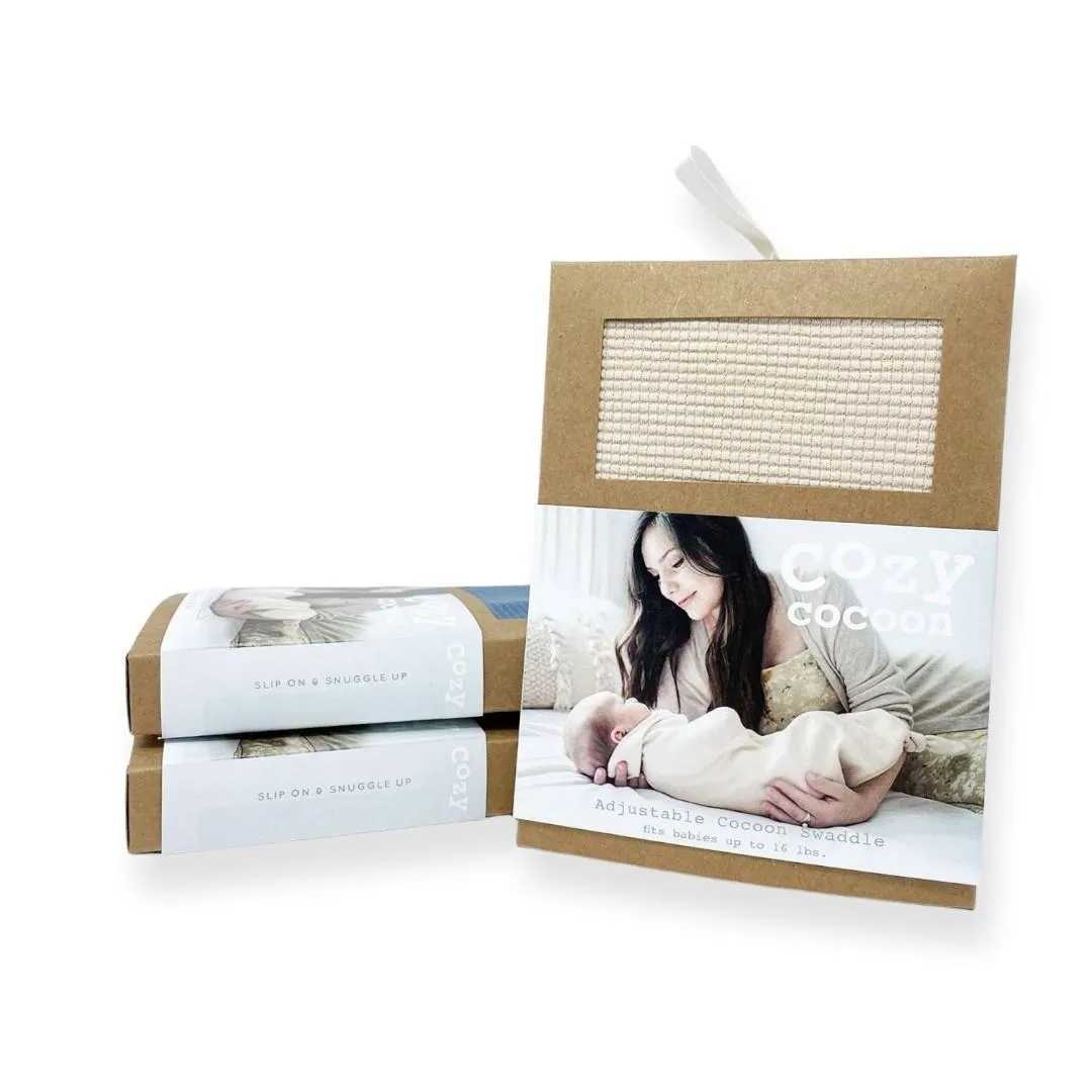 (30% Off) Organic Swaddling Set - Oatmeal Swaddling Set by Cozy Cocoon