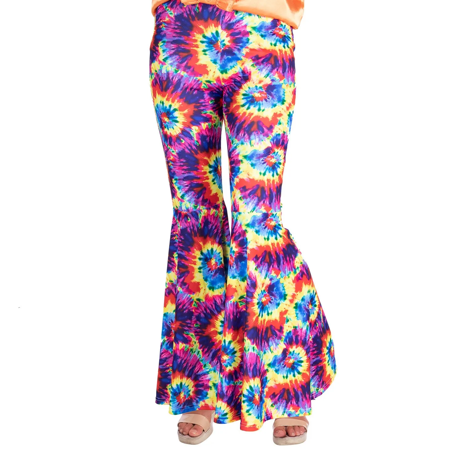 60's/70's Rainbow Tie Dye Flares