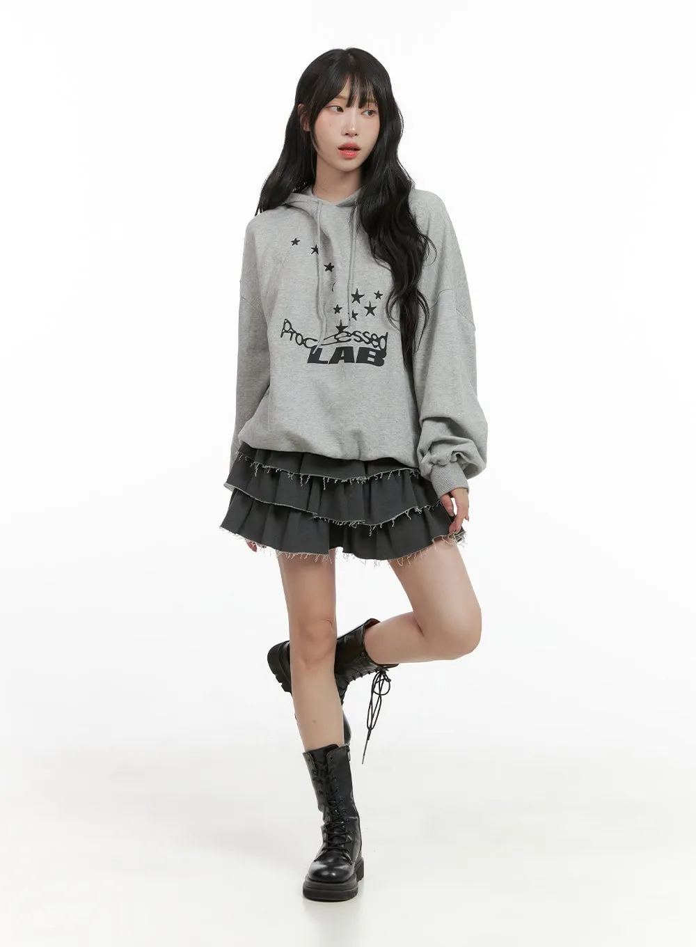 Acubi Oversized Graphic Hoodie CG421