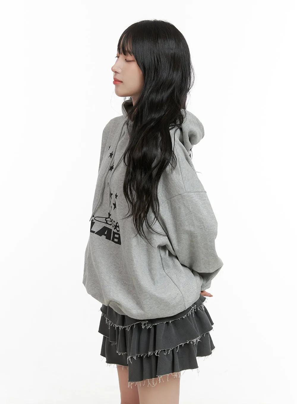 Acubi Oversized Graphic Hoodie CG421