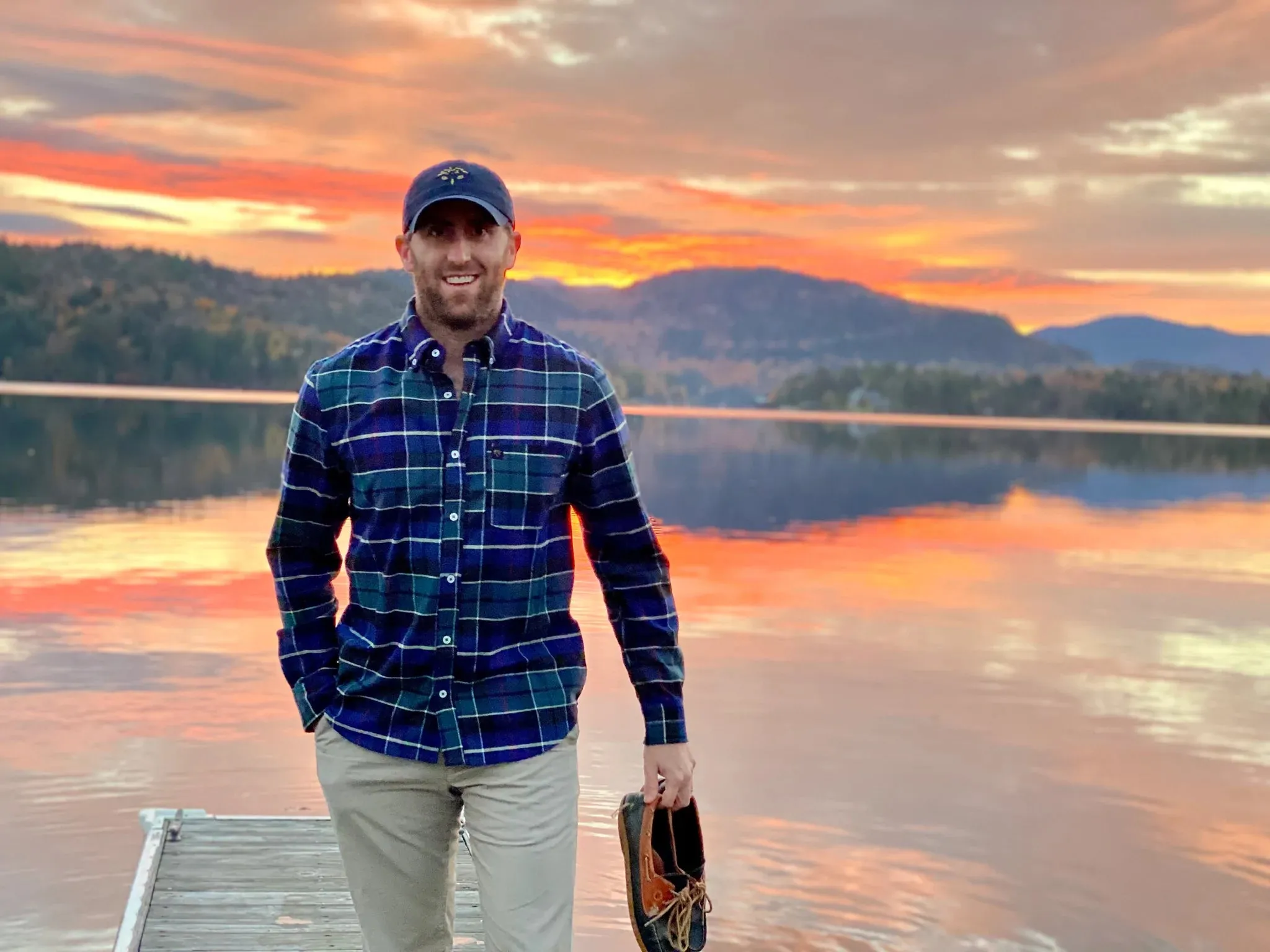 Adirondack Field | Colvin Collection Flannel Shirt - Grizzle Ocean | Men's