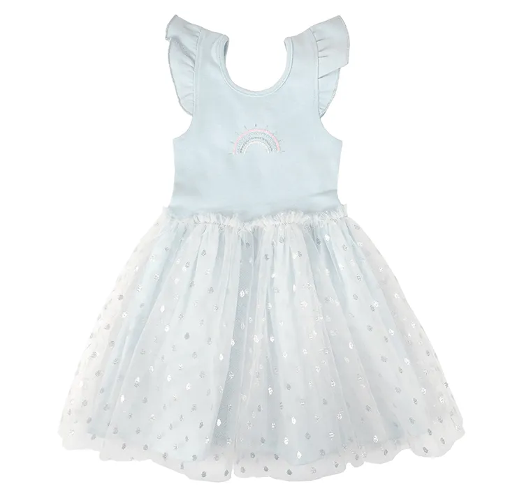 Albetta Blue Silver Rainbow Ballet Dress