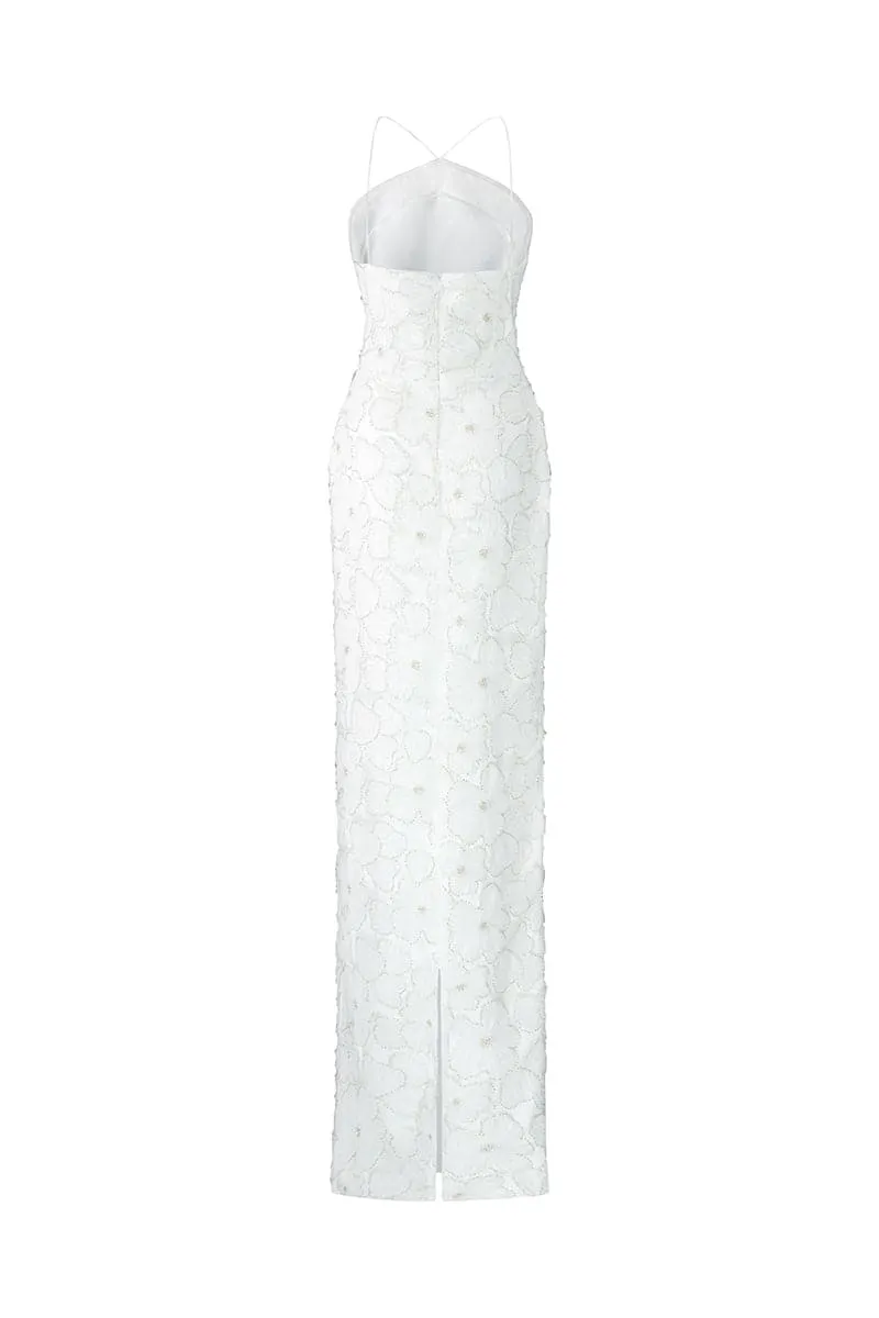 ANGELINA 3D FLORAL LACE DRESS