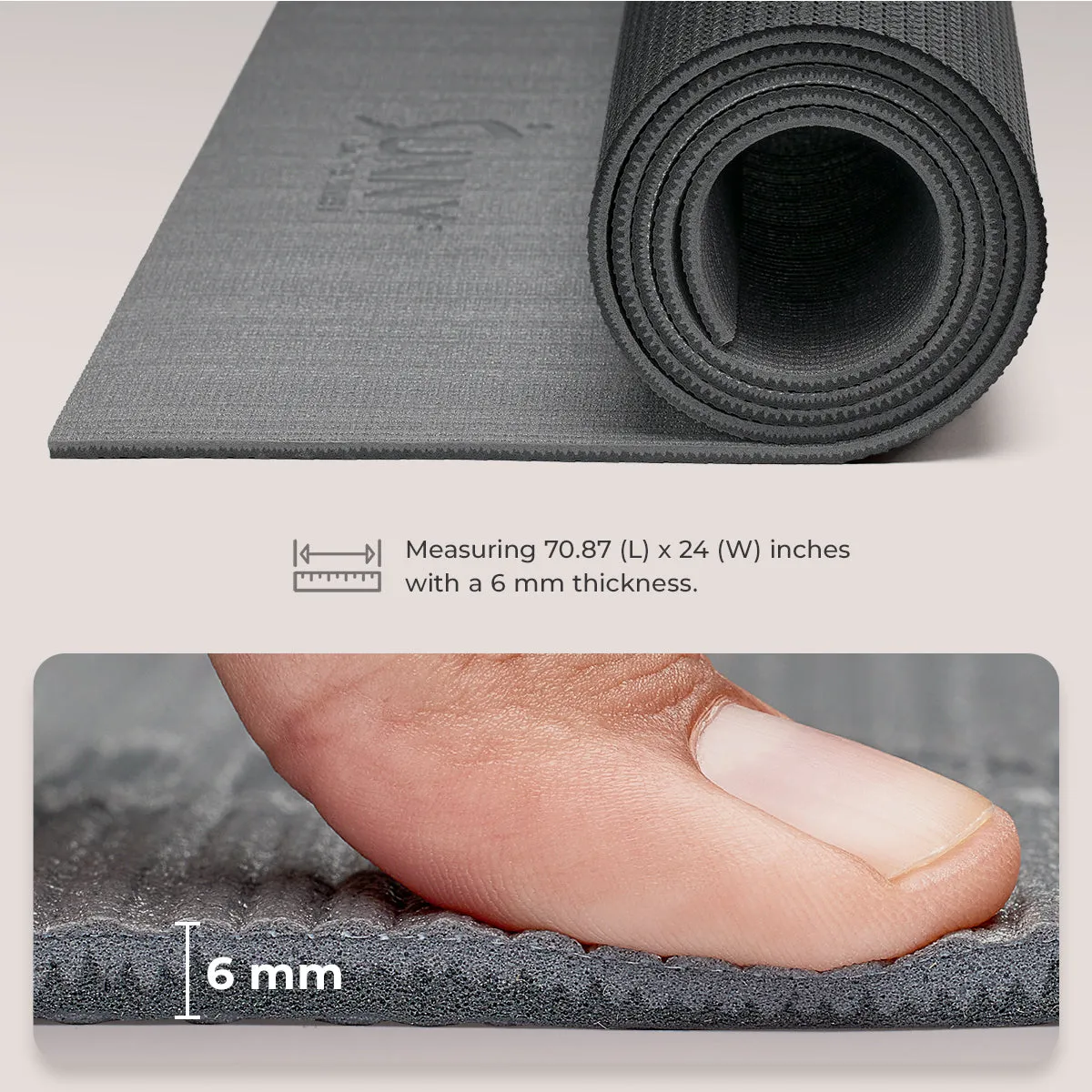 Anti-Slip Dual Color Exercise Yoga Mat