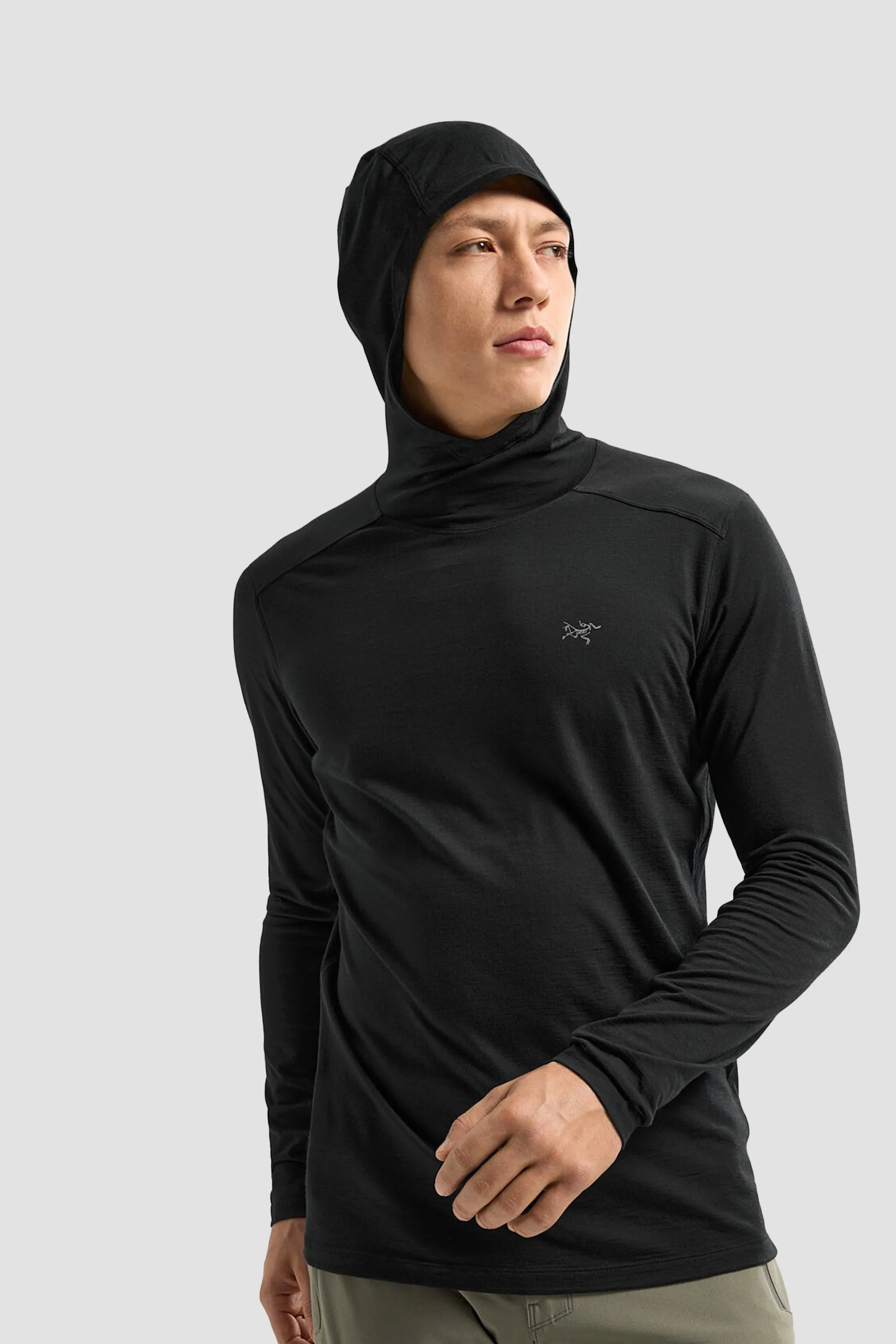 Arc'teryx Men's Ionia Merino Wool Hoody in Black