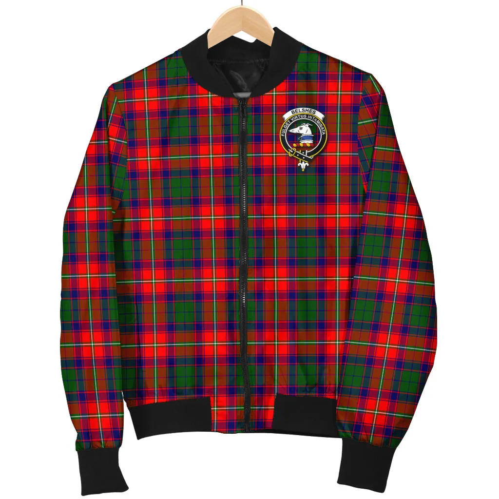 Belshes Tartan Bomber Jacket with Family Crest