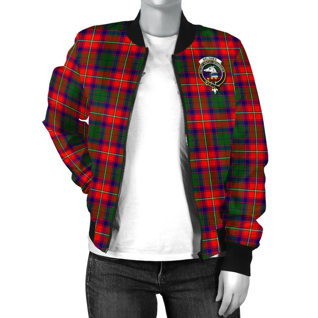 Belshes Tartan Bomber Jacket with Family Crest