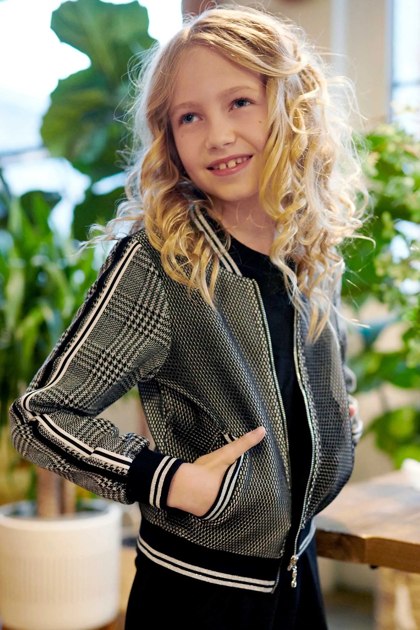 Big Girls Sporty Bomber Jacket