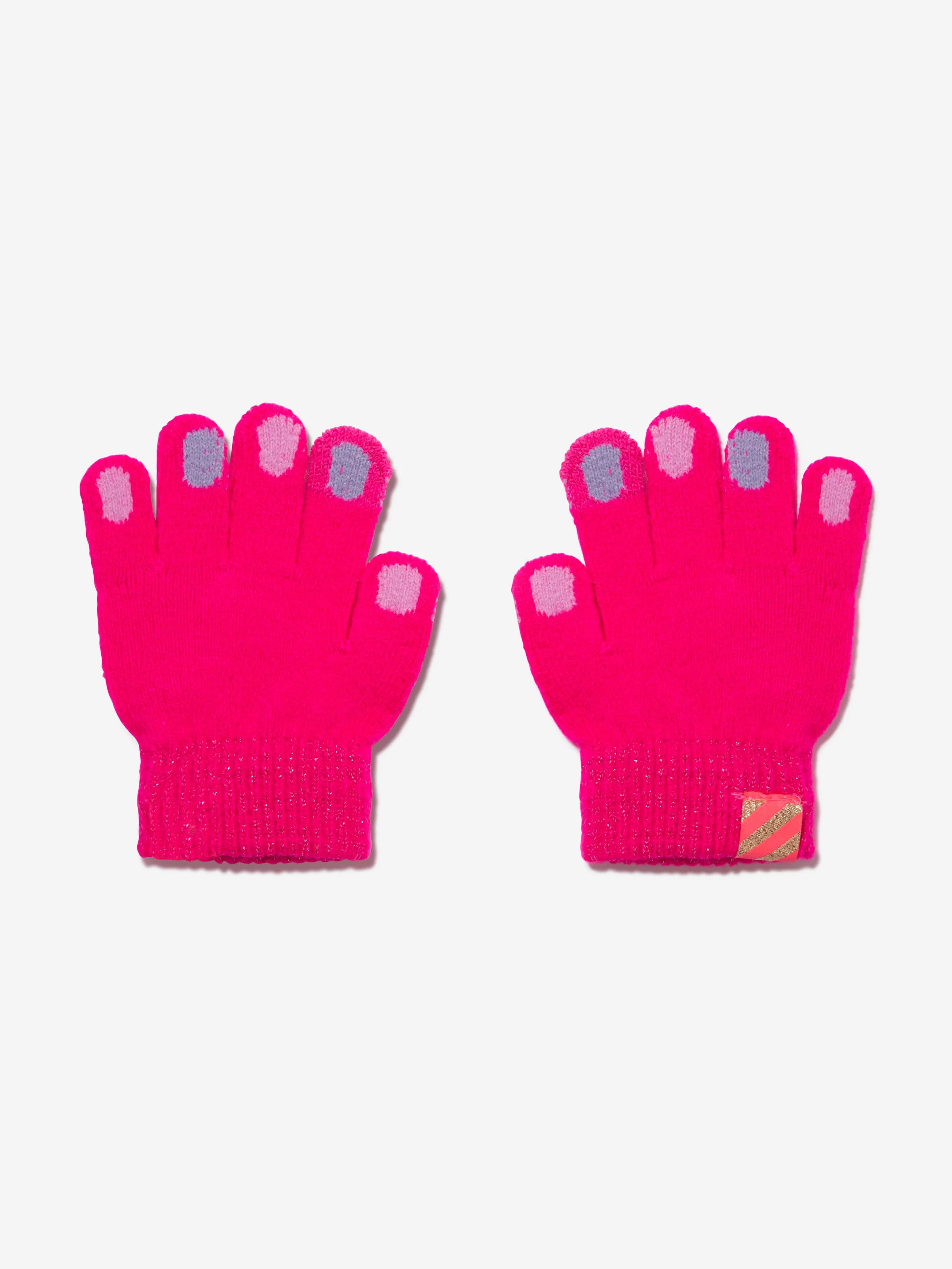 Billieblush Girls Knitted Gloves in Pink