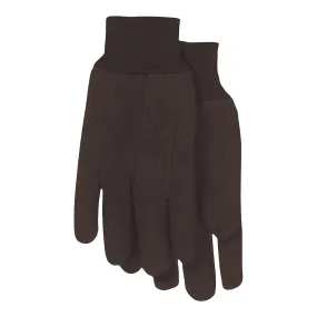 BOSS 4020-6 Classic Protective Gloves, L, Straight Thumb, Clute-Cut, Knit Wrist Cuff, Polyester, Brown