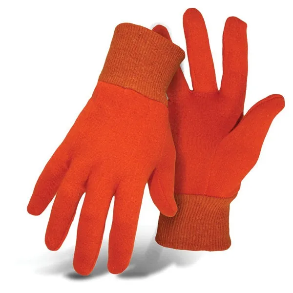 BOSS 418 Kid's Garden Gloves, One-Size, Knit Wrist Cuff, Jersey, Assorted