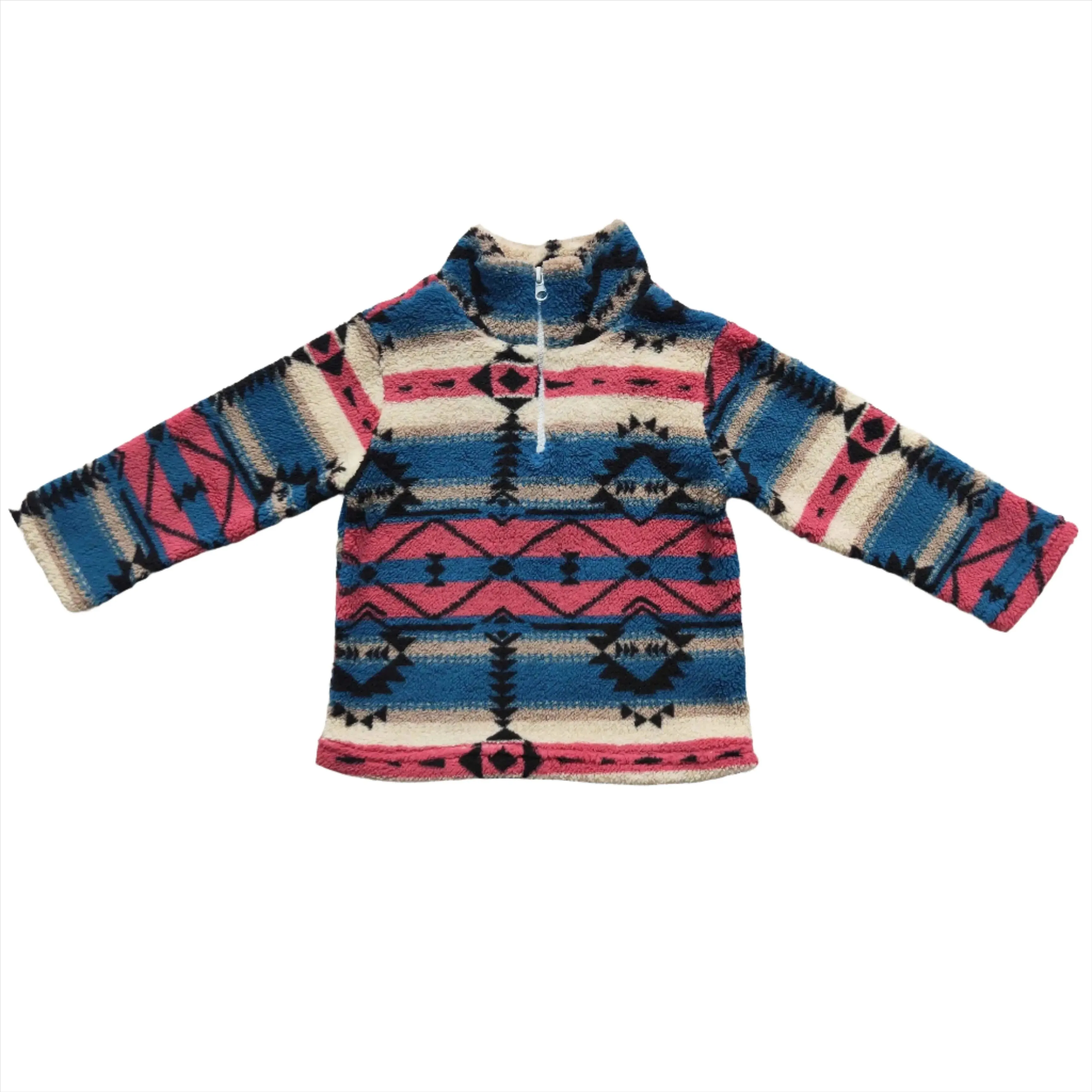 Boys Jacket - Fuzzy Fleece - Western Aztec Southwest to 14/16