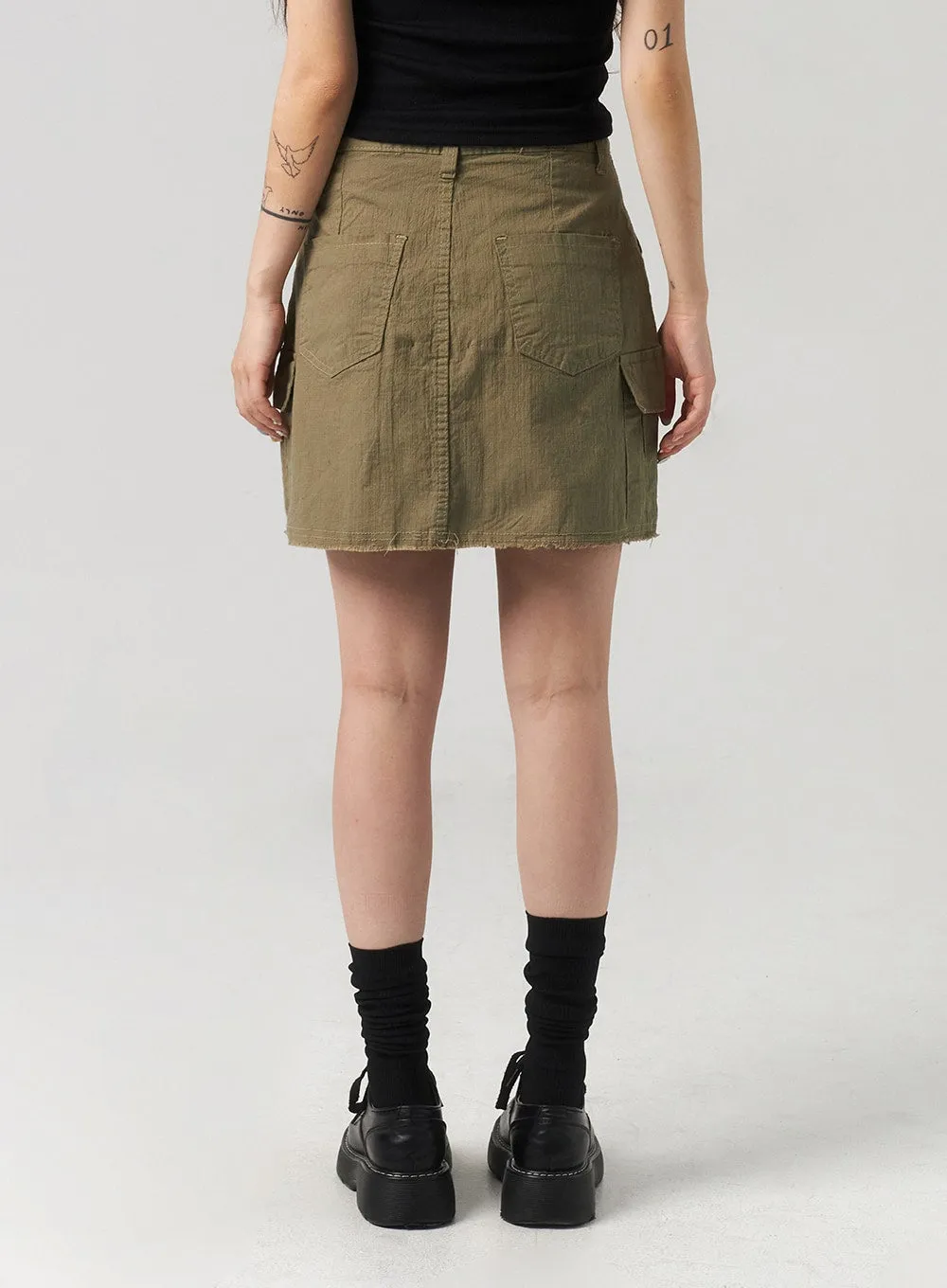 Cargo Mini Skirt CL312