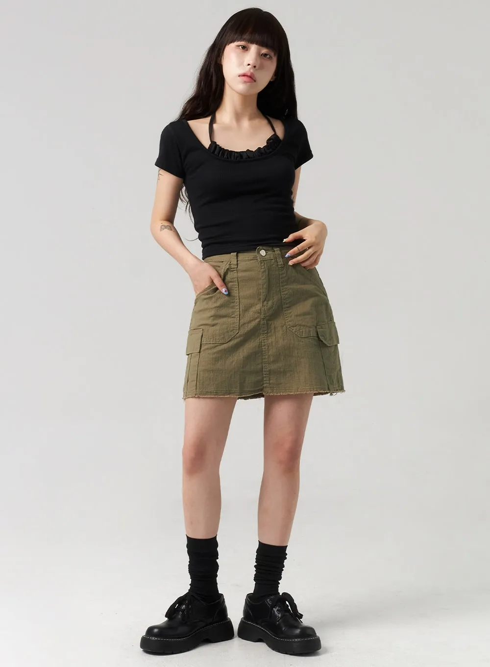 Cargo Mini Skirt CL312