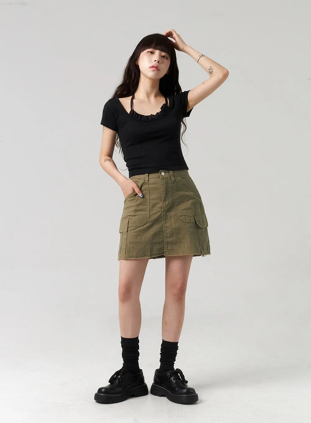 Cargo Mini Skirt CL312