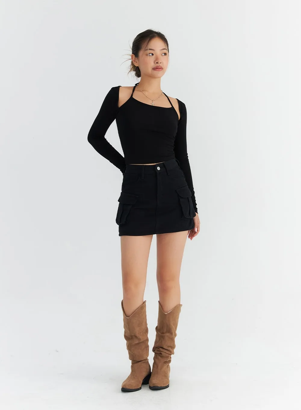 Cargo Pocket Mini Skirt CO313