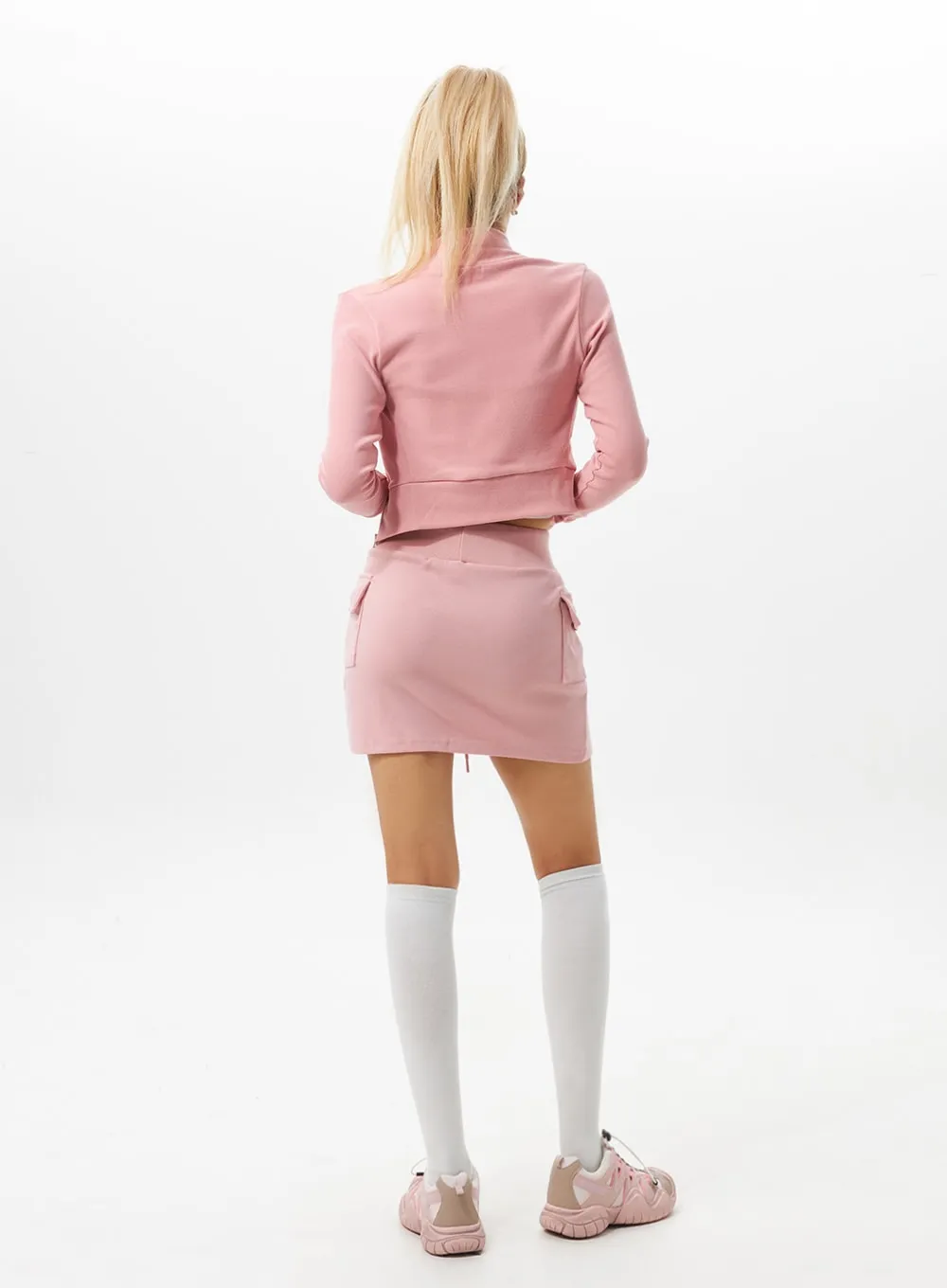 Cargo Pocket Mini Sweat Skirt IO326