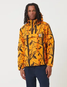 Carhartt-WIP Nimbus Half-Zip Jacket (Fleece Lined) - Camo Tree Orange