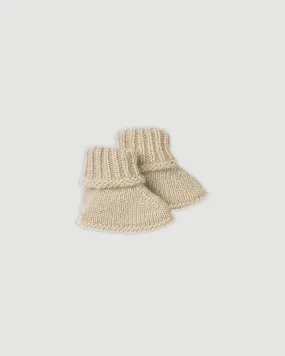 Cashmere Baby Bootees in Cream