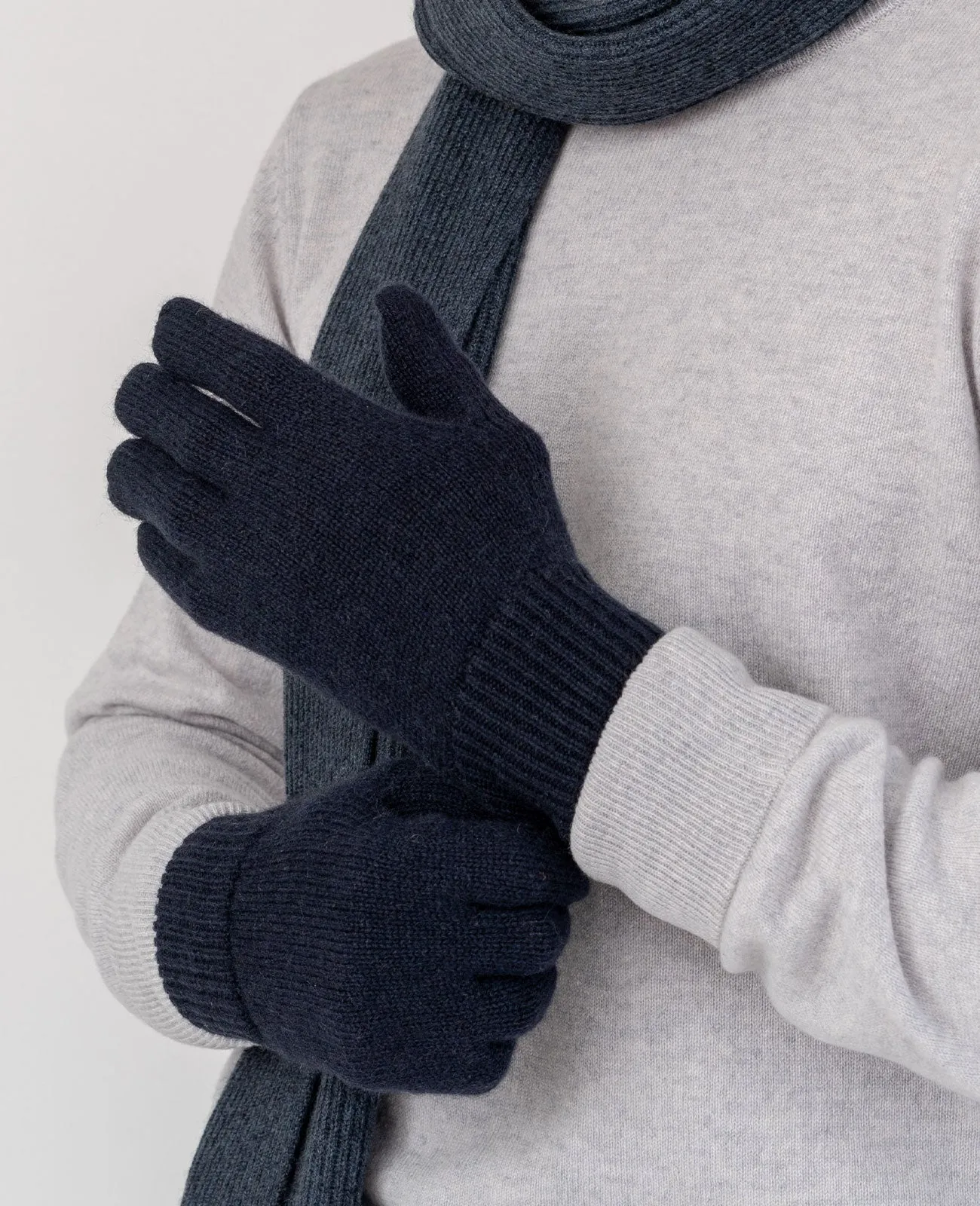 Cashmere Ribbed Gloves