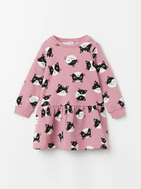 Cat Print Dress