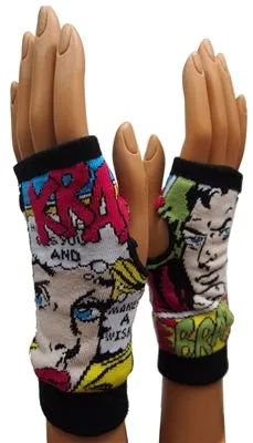 Comic Print Arm Warmers