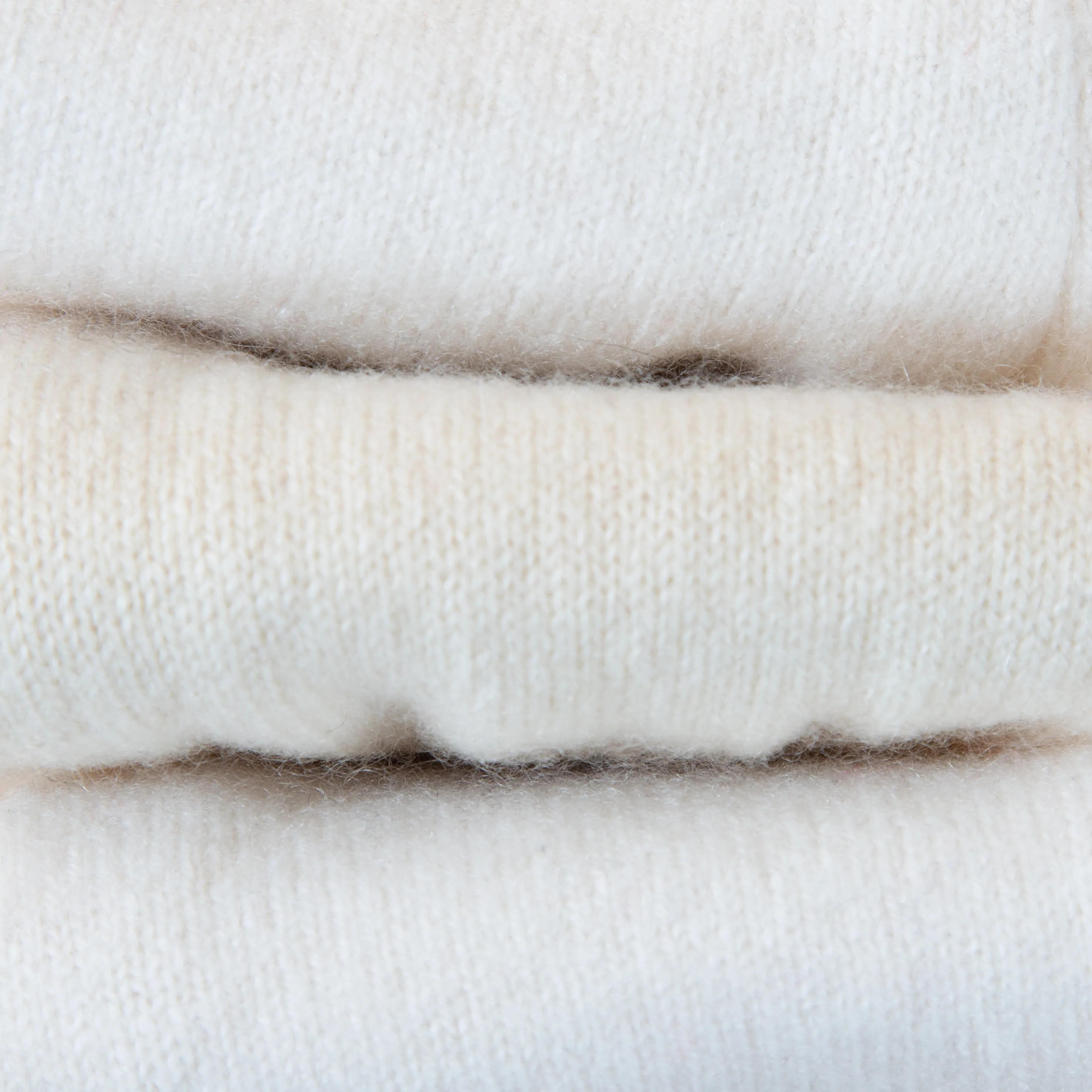 Cream Cashmere Fingerless Gloves