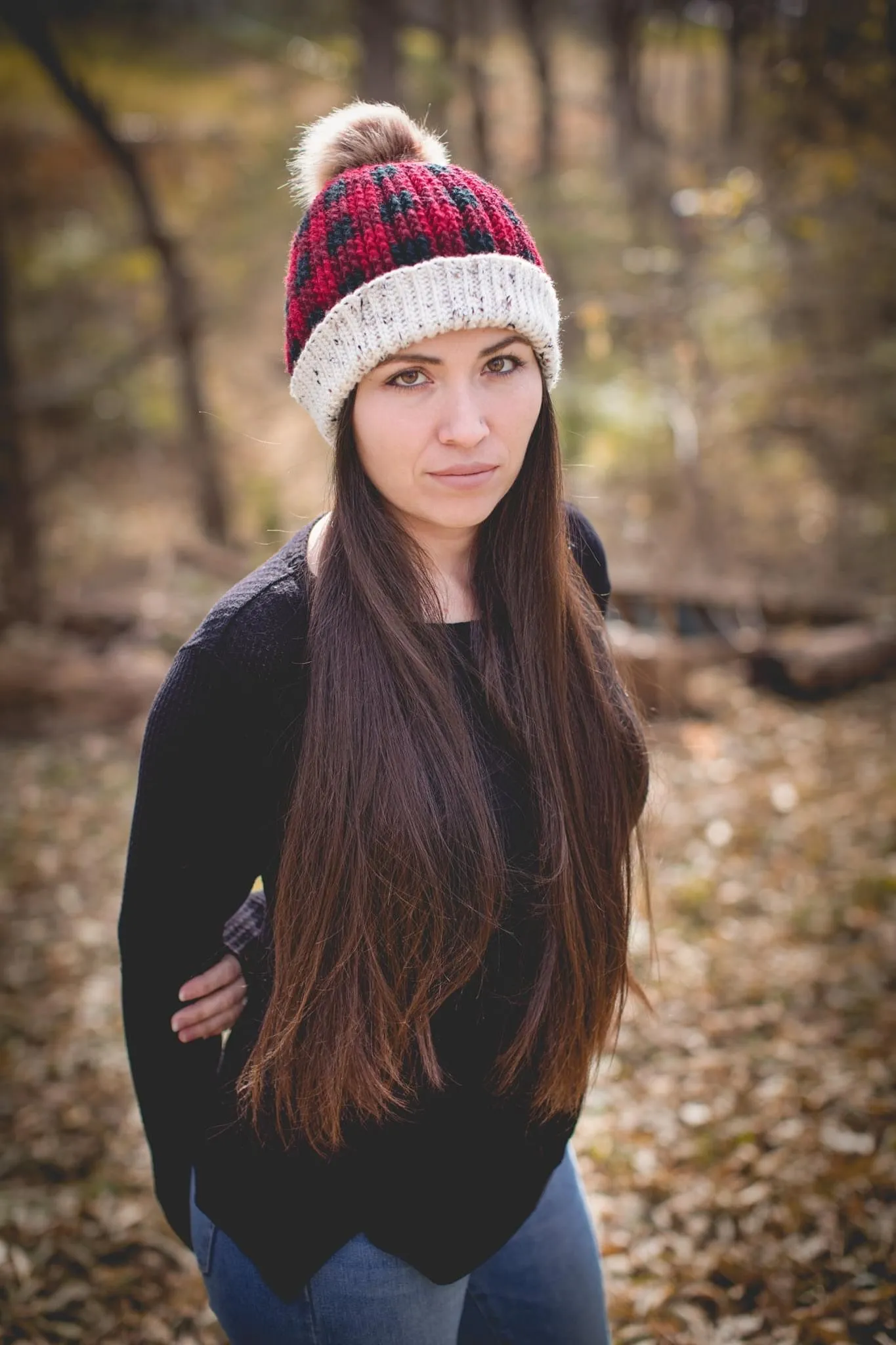 Crochet Pattern for Love My Buffalo Plaid Slouch | Crochet Hat Pattern | Hat Crocheting Pattern | DIY Written Crochet Instructions