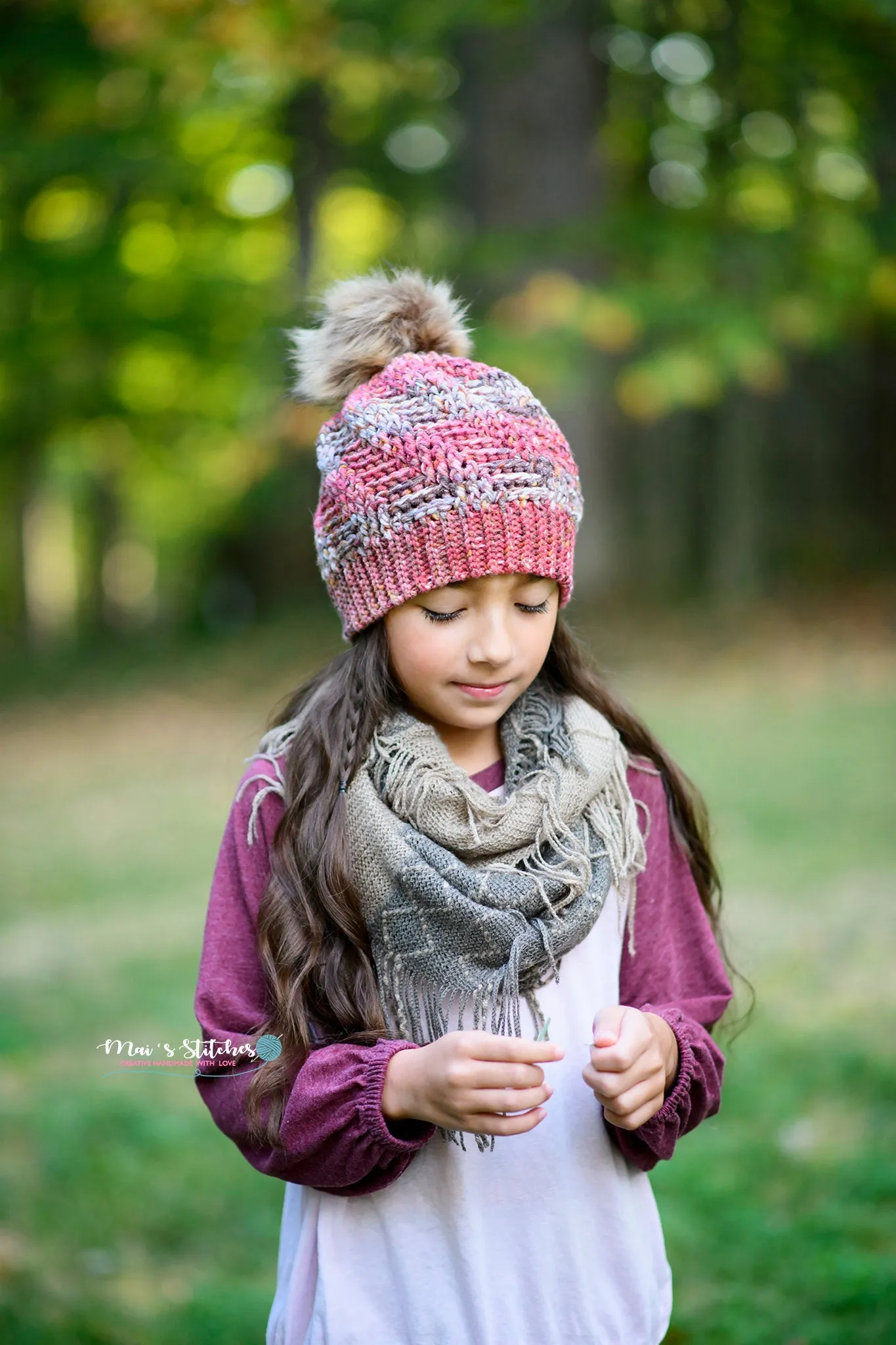 Crochet Pattern for Spiral Herringbone Slouch Hat | Crochet Hat Pattern | Hat Crocheting Pattern | DIY Written Crochet Instructions