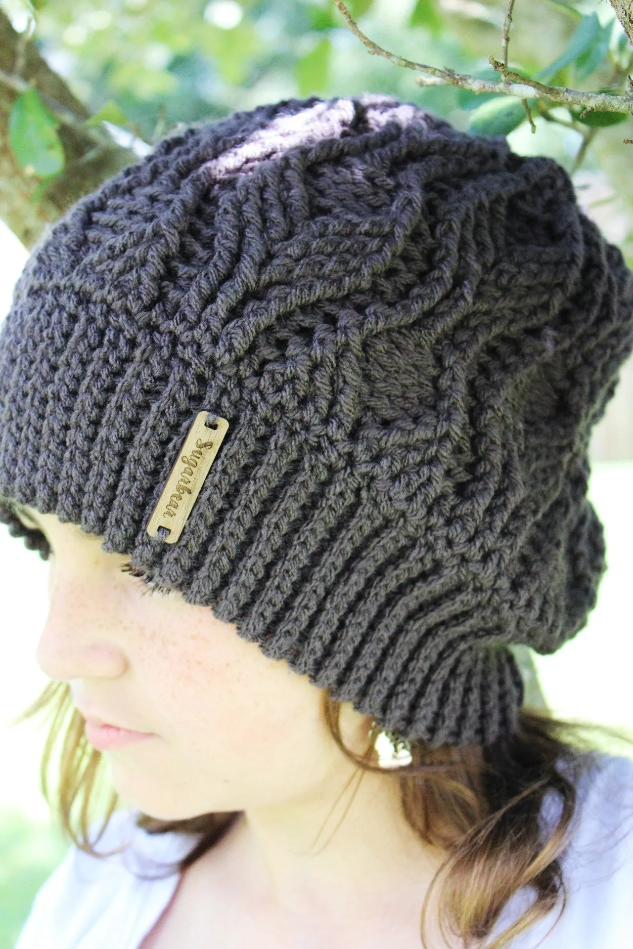 Crochet Pattern for Tailspin Slouch Hat | Crochet Hat Pattern | Hat Crocheting Pattern | DIY Written Crochet Instructions