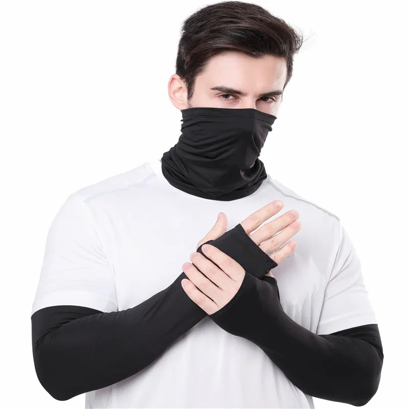 Cycling cold ice silk mask arm cover is suitable for outdoor sports