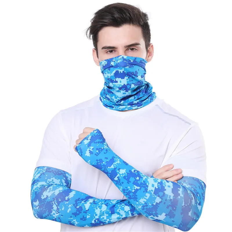 Cycling cold ice silk mask arm cover is suitable for outdoor sports