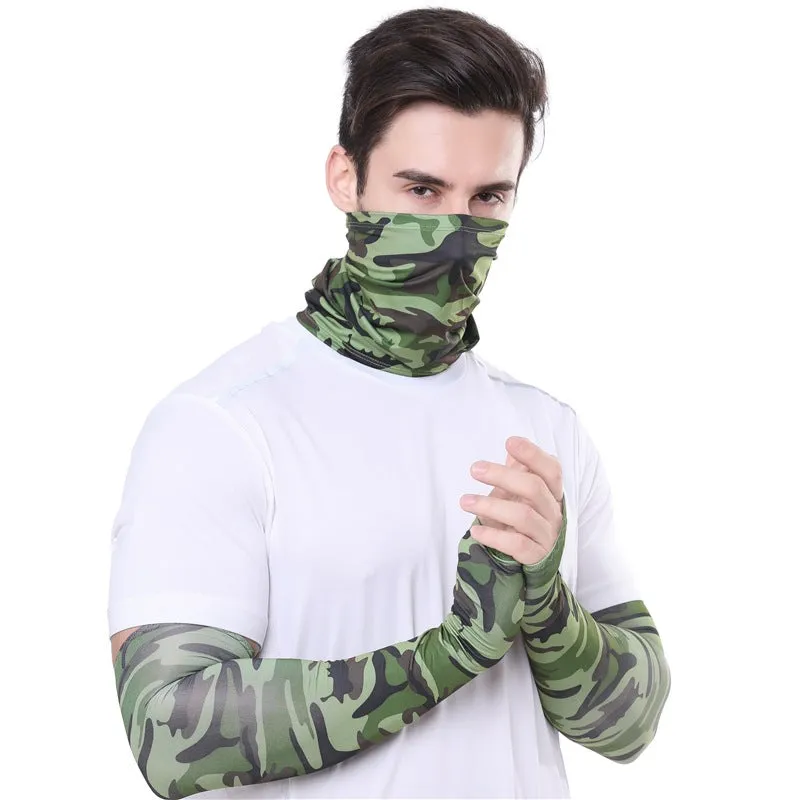 Cycling cold ice silk mask arm cover is suitable for outdoor sports