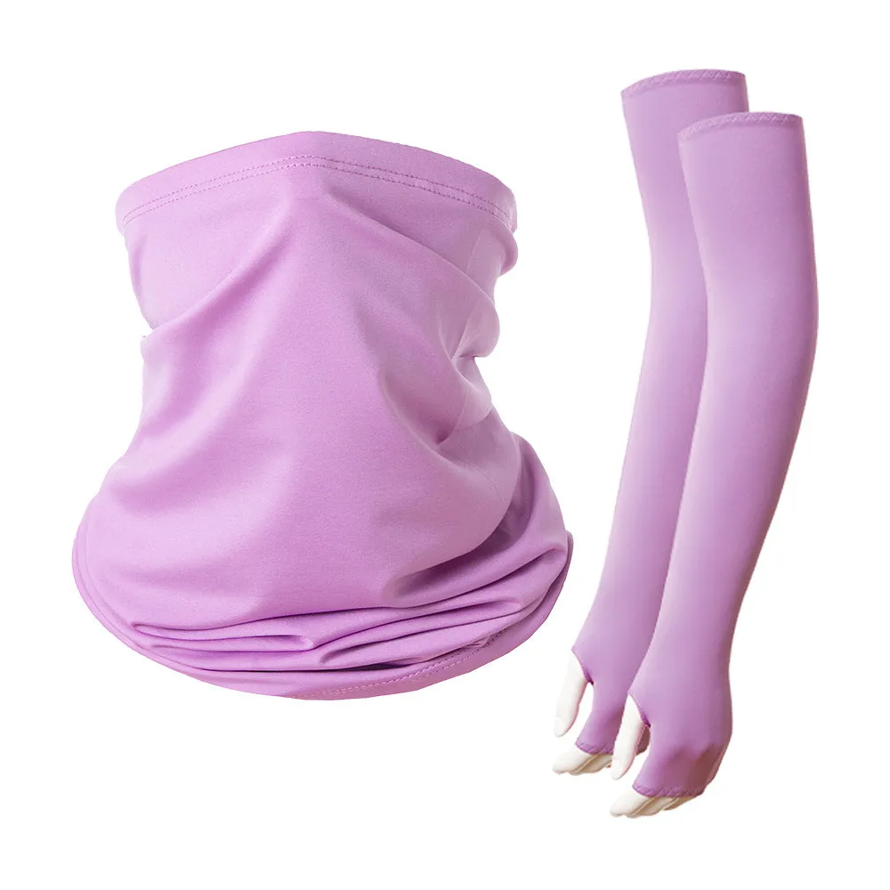 Cycling cold ice silk mask arm cover is suitable for outdoor sports