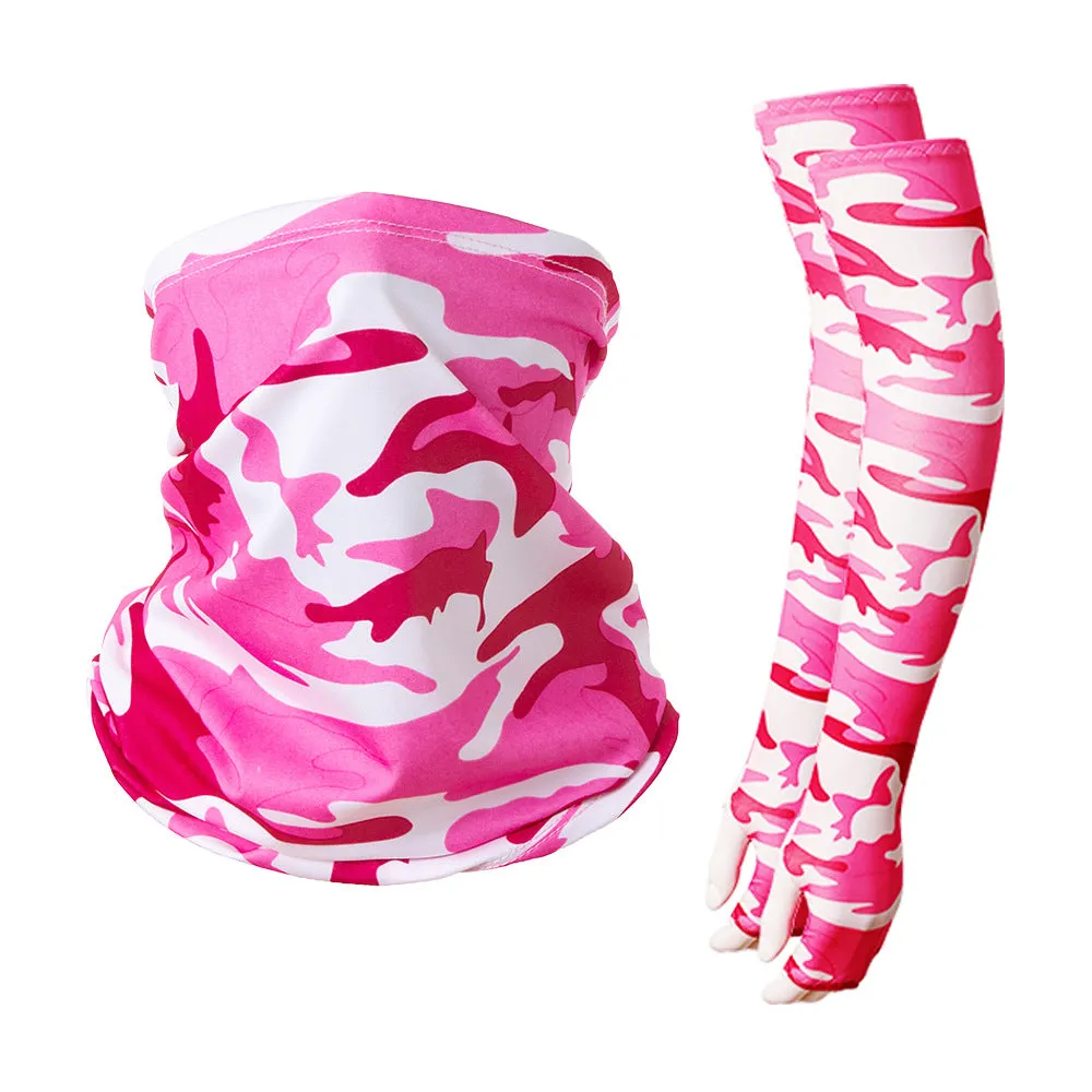 Cycling cold ice silk mask arm cover is suitable for outdoor sports