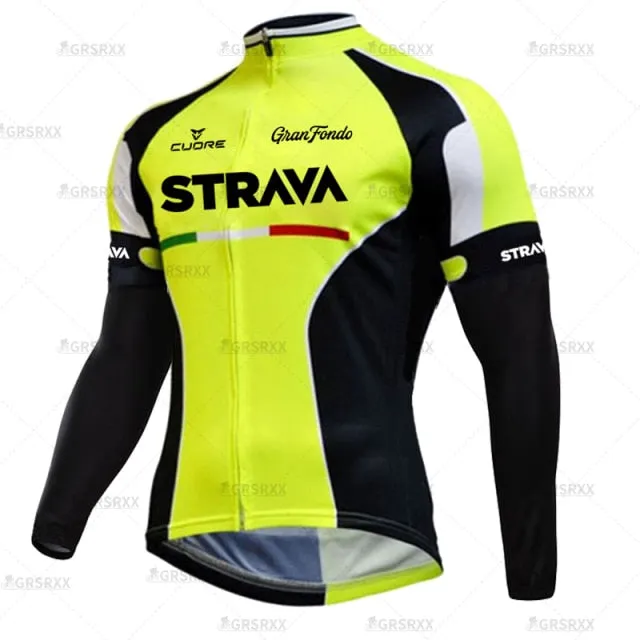 Cycling Suit Winter Bicycle Set Thermal Fleece Cycling Autumn Long Sleeve Sportswear Winter Cycling Suit