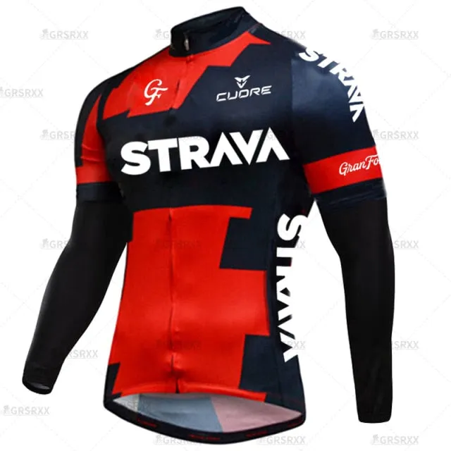 Cycling Suit Winter Bicycle Set Thermal Fleece Cycling Autumn Long Sleeve Sportswear Winter Cycling Suit