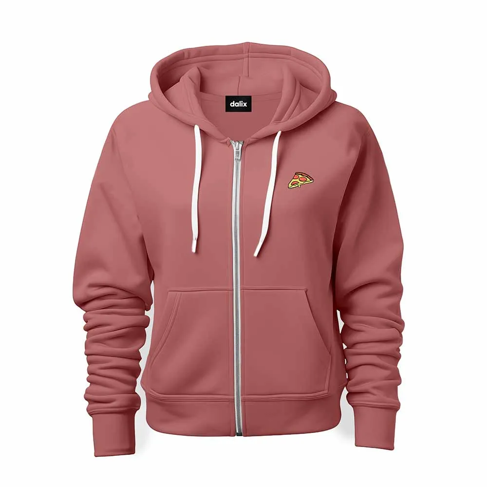 Dalix Pizza Zip Hoodie