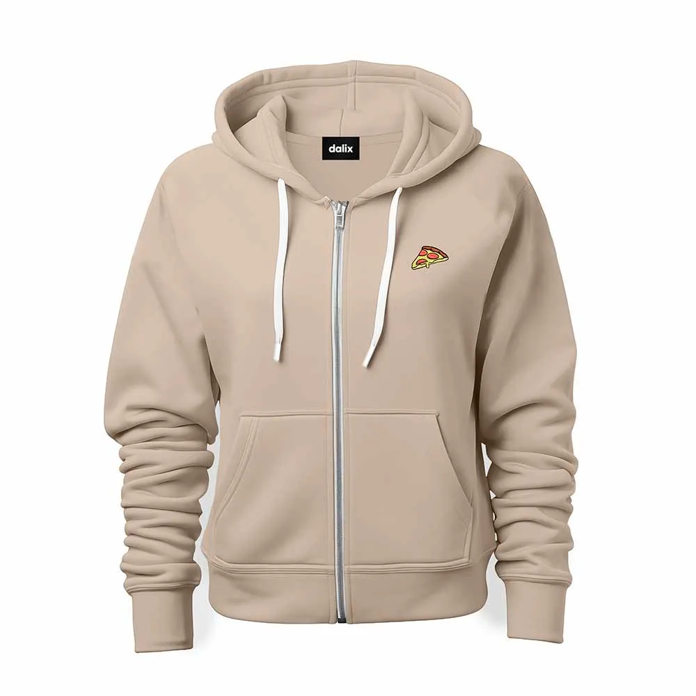 Dalix Pizza Zip Hoodie