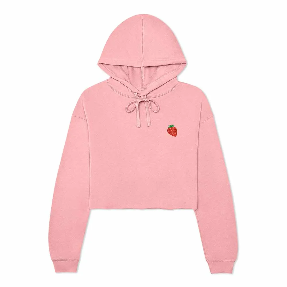 Dalix Strawberry Cropped Hoodie