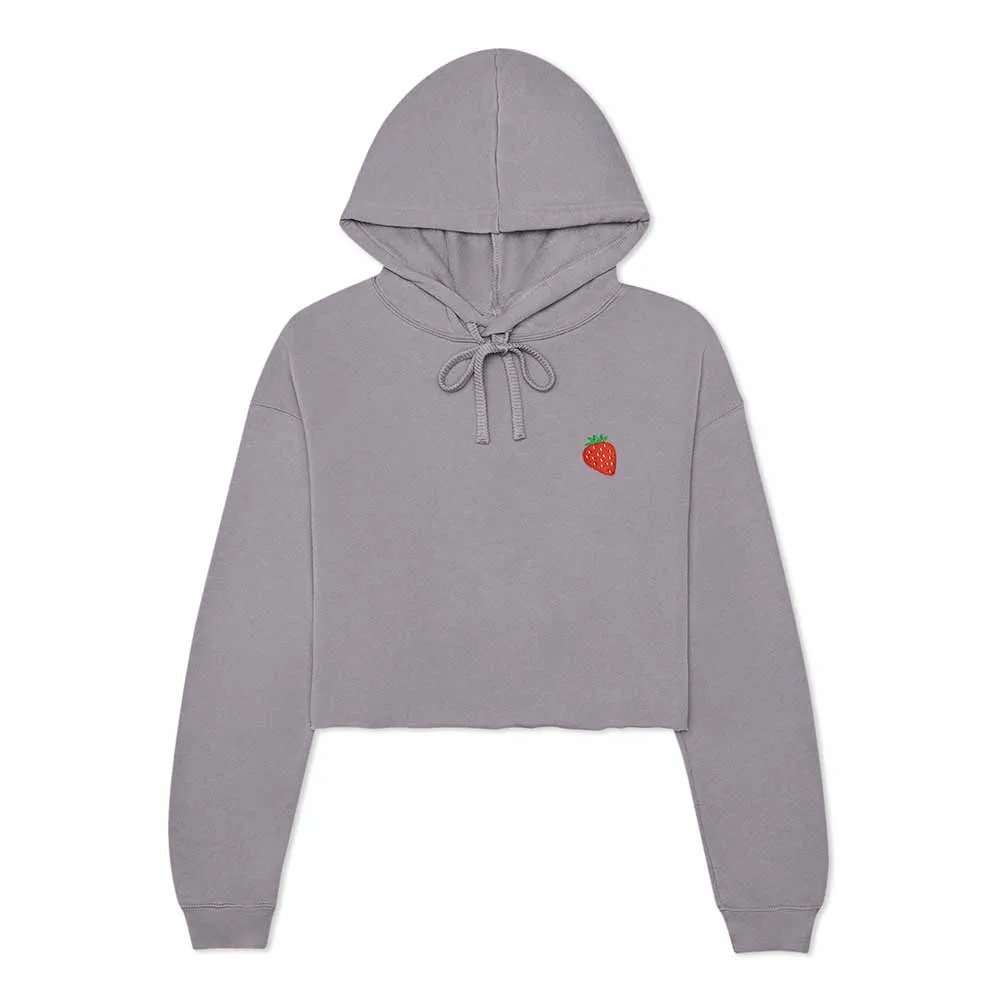 Dalix Strawberry Cropped Hoodie