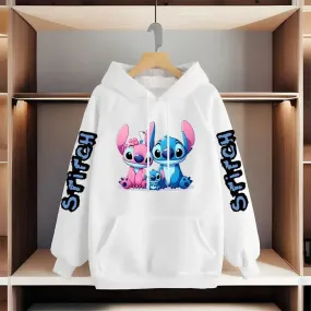 Disney Lilo Stitch Autumn Womens Hoodie Long-Sleeved Women's Sweatshirts Y2k Hoodies Clothes Casual Female Hoodies Sweatshirt