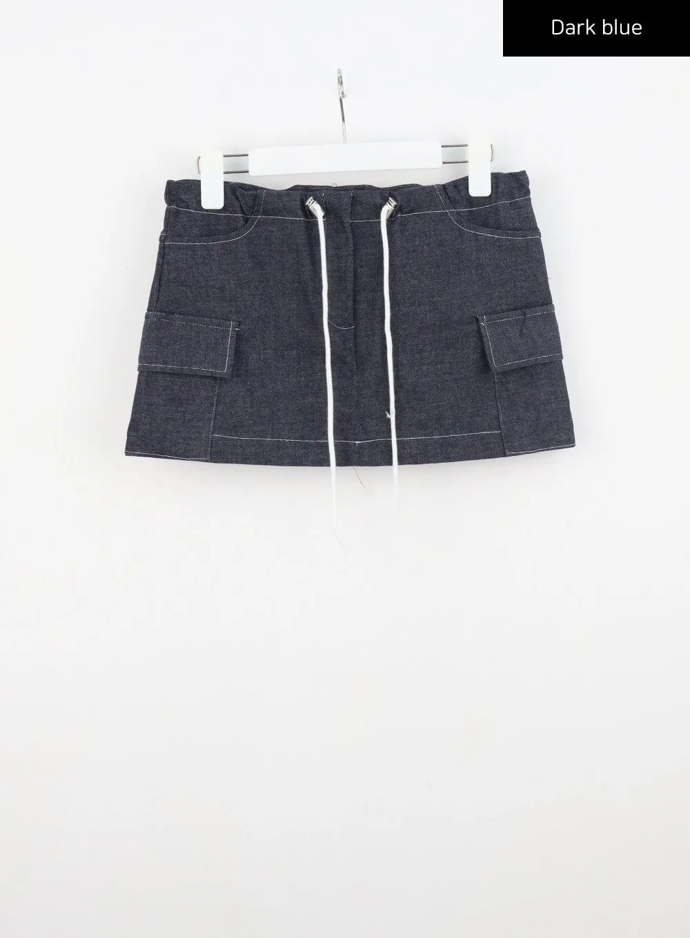 Drawstring Mini Skirt CU326