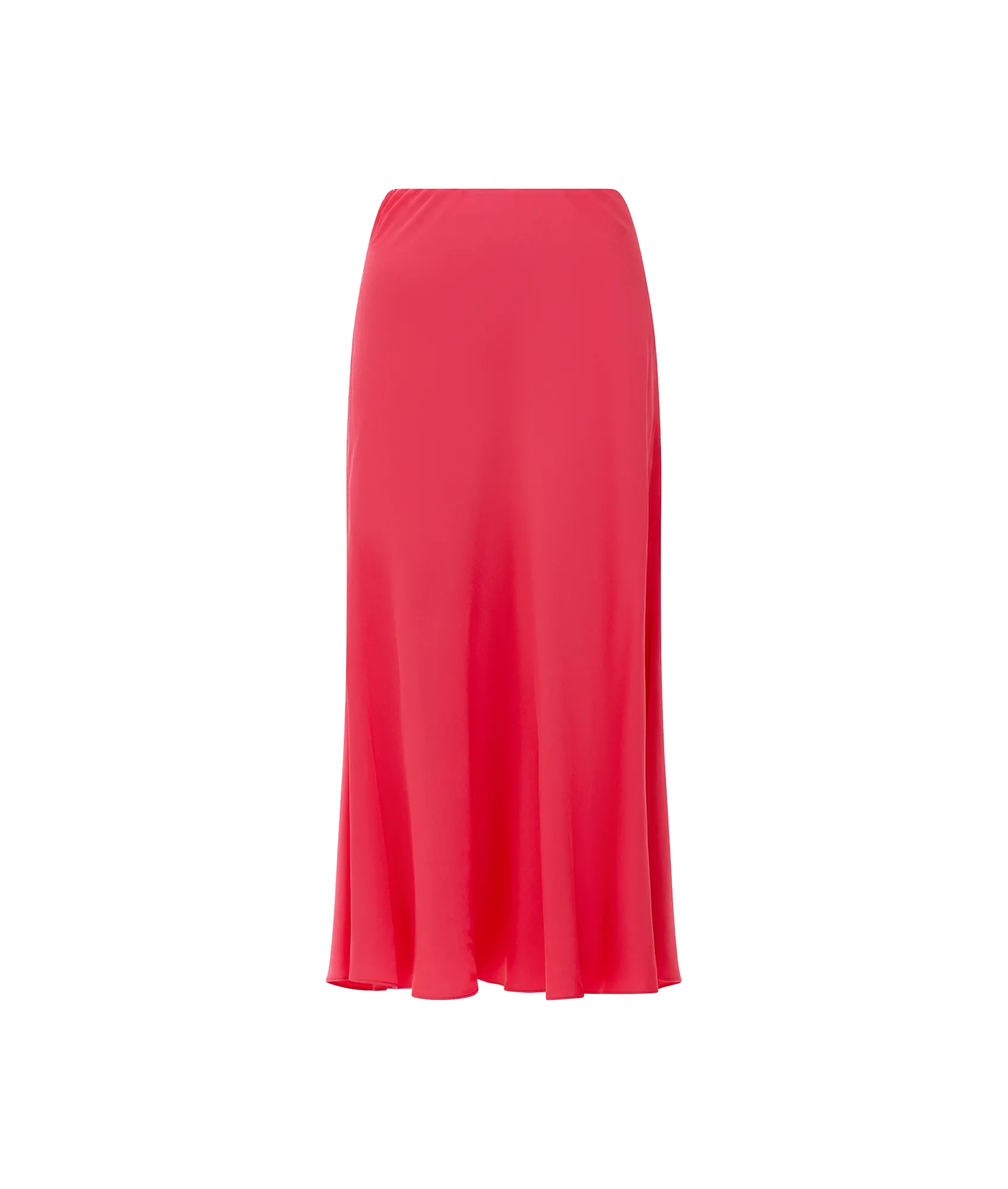 Ennis Eco Satin Midaxi Slip Skirt - Pink