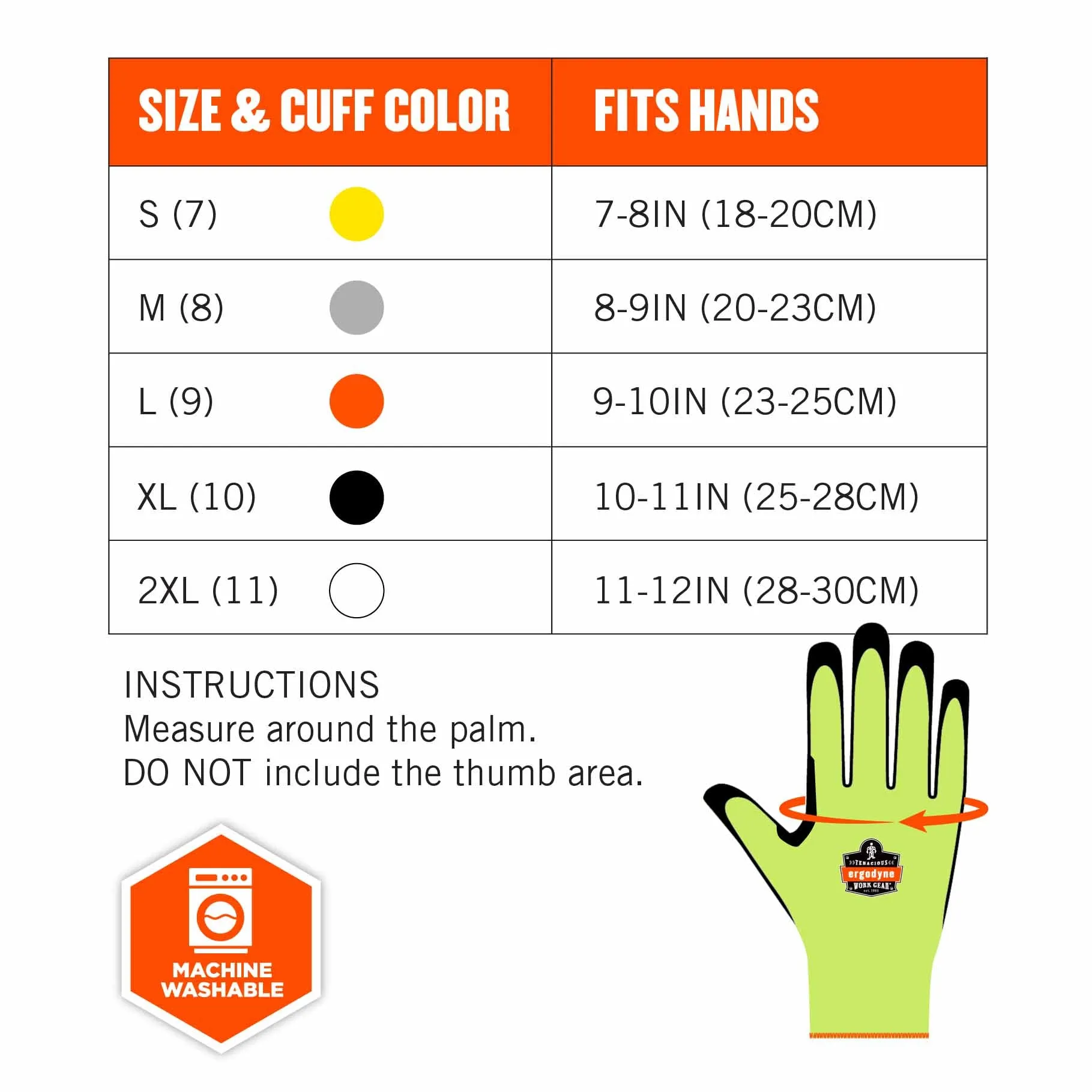 Ergodyne 17815 7041 XL Lime ANSI A4 Nitrile-Coated CR Gloves